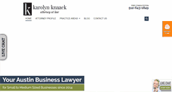 Desktop Screenshot of knaacklaw.com